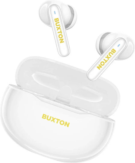 Buxton BTW 7200 TUYA In-ear Bluetooth Handsfree Earphones with Sweat Resistance and Charging Case White