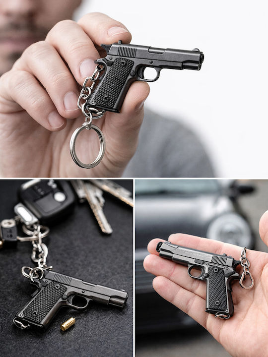 Μπρελόκ M1911 Ανθρακί – Μεταλλικό Mini Σετ Γεμιστήρα