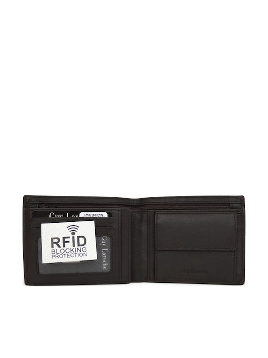 Δερμάτινο Ανδρικό Πορτοφόλι με RFID Καφέ