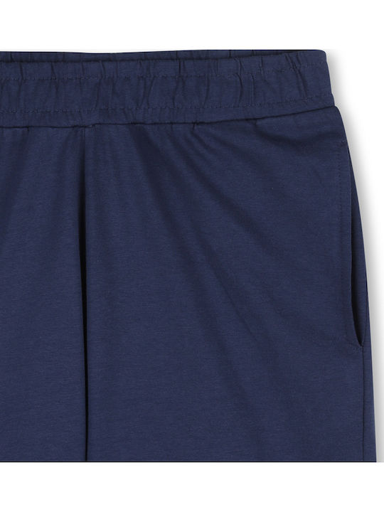Kids Set with Shorts Summer 2 Pieces Blue and White