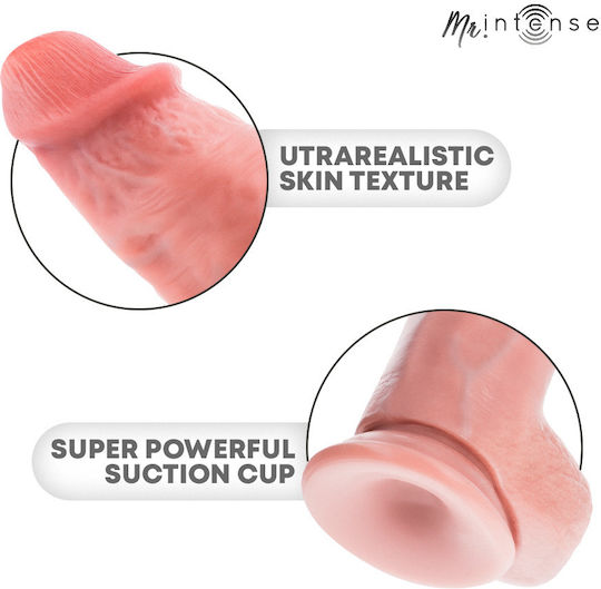 Intense Ρεαλιστικό Dildo με Όρχεις και Βεντούζα Flesh