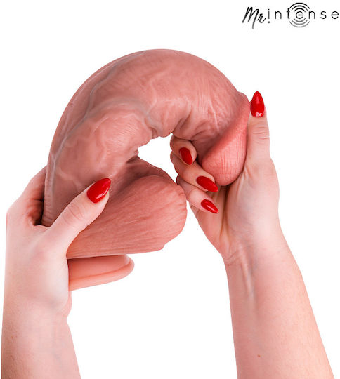 Intense Ρεαλιστικό Dildo με Όρχεις και Βεντούζα Flesh