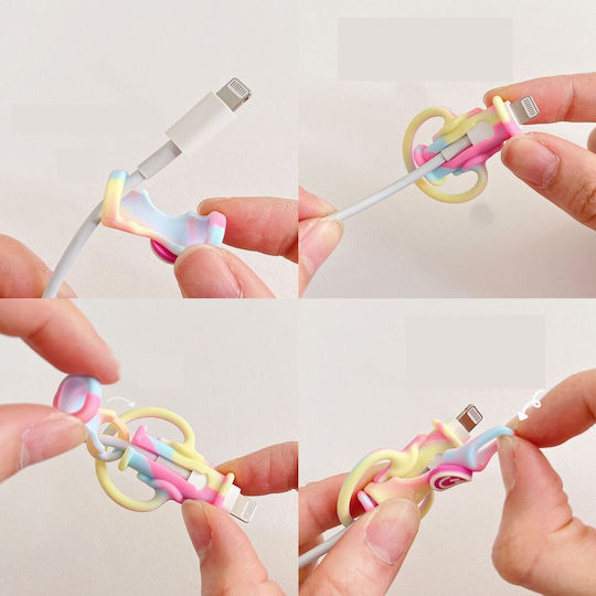 Alista Home Протектор За Usb Кабели Силикон Модел 4 Многоцветен
