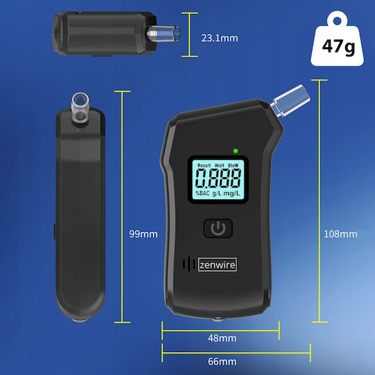 Zenwire Цифров Дрегер За Алкохол 6756611