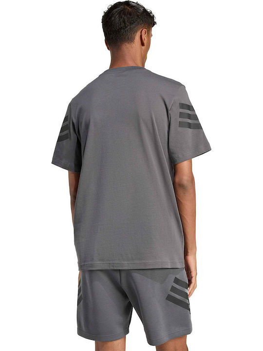 adidas M Fi 3s Polo Μπλούζα Ανθρακί