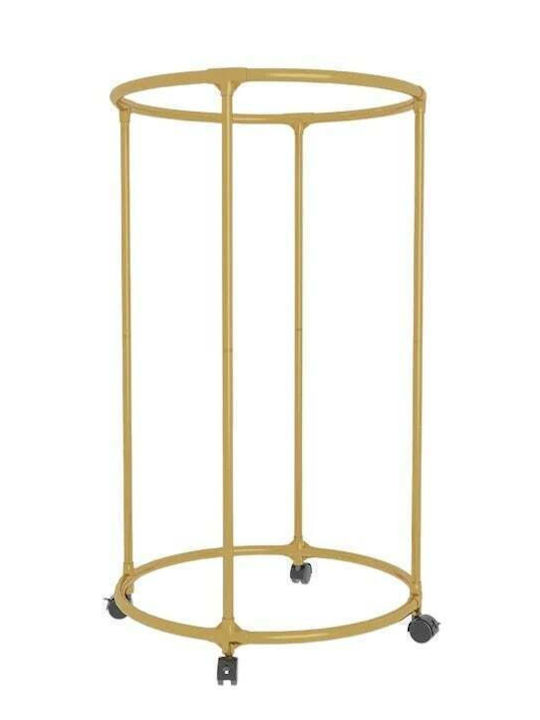 Teleskopischer Kleiderständer aus Metall Gold