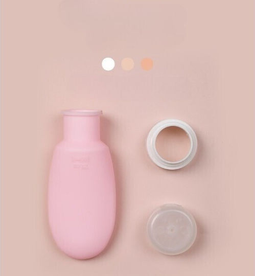 Recipient De Călătorie Elegant Portabil Din Silicon Sticlă De Călătorie Alista Home Potrivit Pentru Loțiune Șampon Alte Lichide Etanș Reîncărcabil Capacitate 90ml 14cm Roz