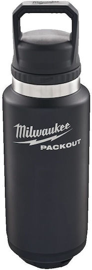 Milwaukee Packout Flasche Thermosflasche Rostfreier Stahl 532ml Schwarz