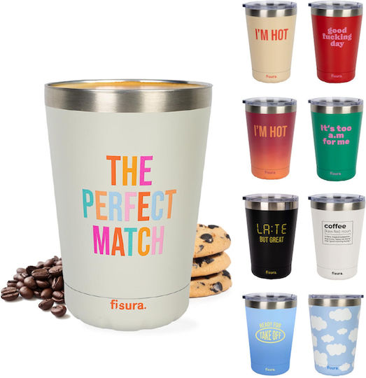 Fisura Ποτήρι Θερμός Ανοξείδωτο 310ml The Perfect Match