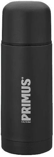 Primus Vacuum Bottle Μπουκάλι Θερμός Ανοξείδωτο 500ml Μαύρο με Καπάκι-Κύπελλο