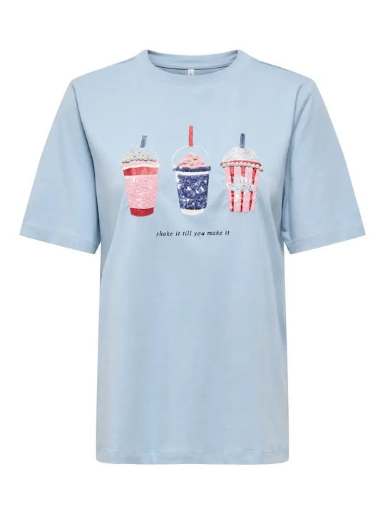 Only T-Shirt Γαλαζιο