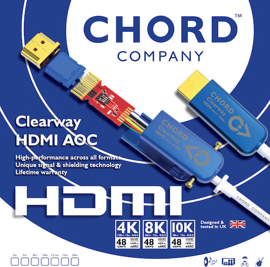 Chord HDMI-Kabel männlich - HDMI-Stecker männlich 20m Schwarzes