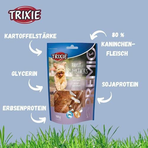 Trixie Premio Drumsticks Dog Treat with Rabbit, Rabbit and Meat