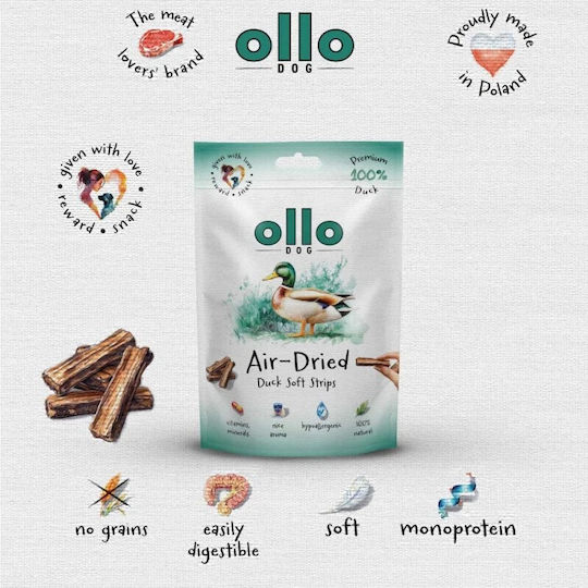 Ollo Luftgetrocknete Enten-Sticks Hundeleckerlis 80g