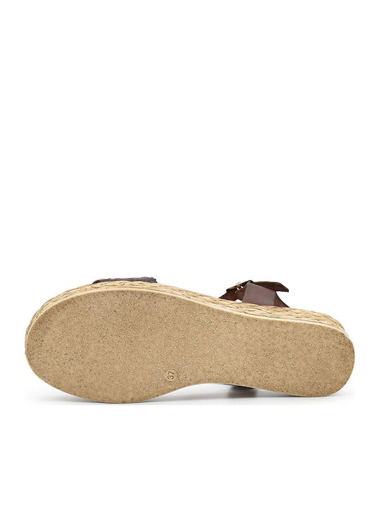 Γυναικεία Σανδάλια Flatforms Καφέ