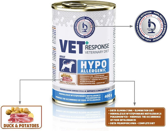 Dog Food Wet Food Dogs with Duck Grain-Free 400gr