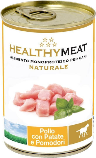 Healthy Nassfutter Hunde mit Fleisch, Huhn und Kartoffeln 400gr