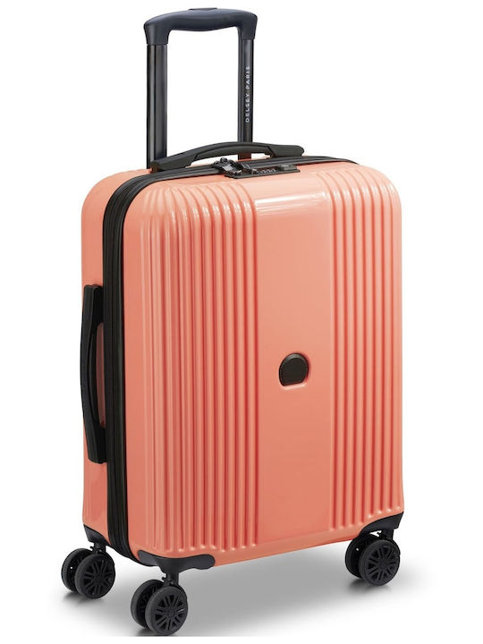 Delsey Paris Ophelie Βαλίτσα Ταξιδίου Σκληρή Coral Pink με 4 Ρόδες