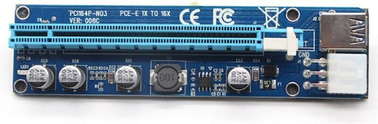 Card Riser Mining 8c Pcie V008c 4 Capacitors