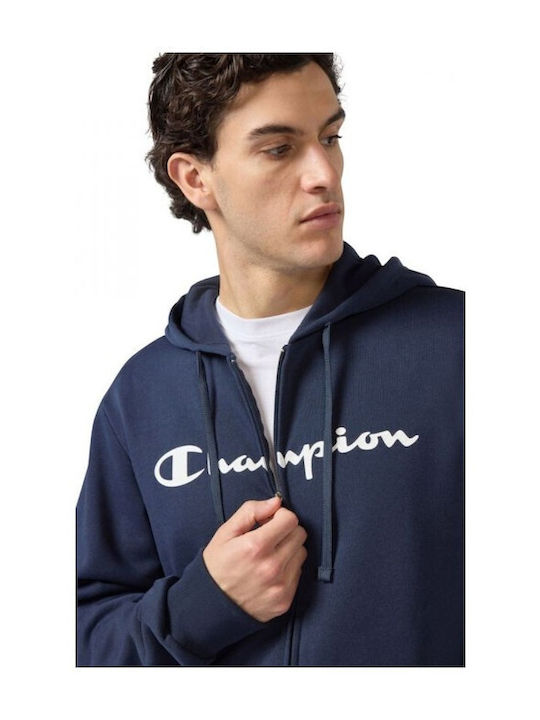 Sweatshirt with Hood Navy Blue