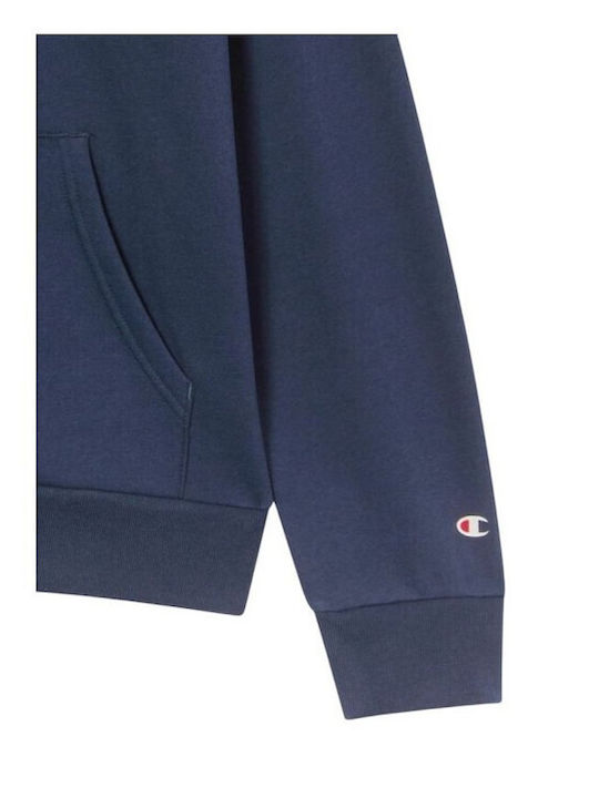 Sweatshirt with Hood Navy Blue