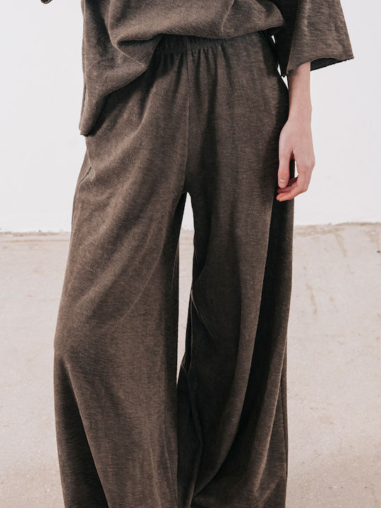 Damen Baumwoll-Set Pantaloons mit Gummiband Grau