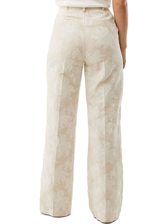 Women's Fabric Trousers Lt Sand