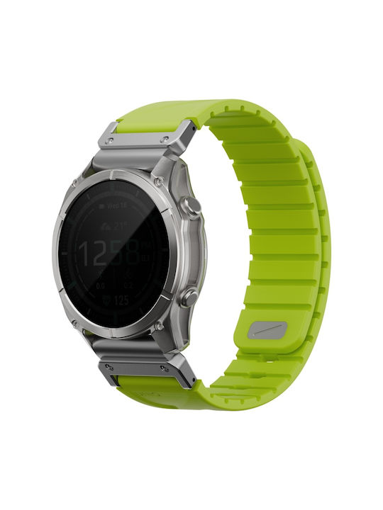 Uniq Fluo X Smart-fit Tragbare Bänder Garmin 26 mm Limette