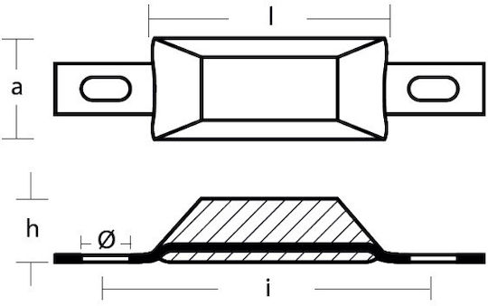 Hull Anode Bar Blades L120mm