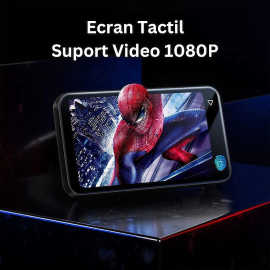 MP4 Player (72GB) cu Ecran Tactil IPS 4" Negru ED415