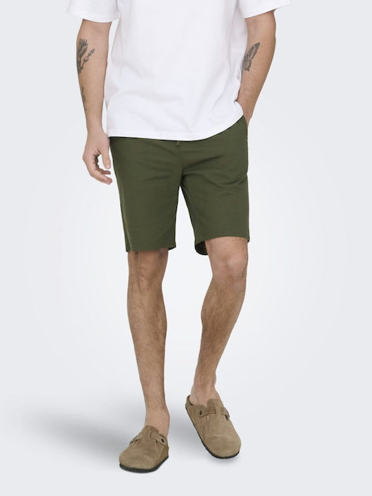 Herren Shorts Olive