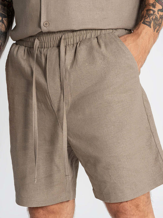 Pantaloni Scurți Bărbați Taupe