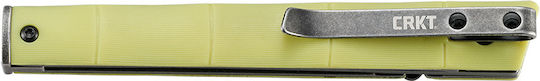 Columbia River Knives Ceo Bamboo Taschenmesser Gelbes