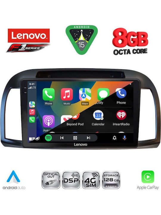 Lenovo Car Audio System for Nissan Micra 2002-2010 (Bluetooth/USB/WiFi/GPS/Apple CarPlay/Android Auto) with 9" Touch Screen
