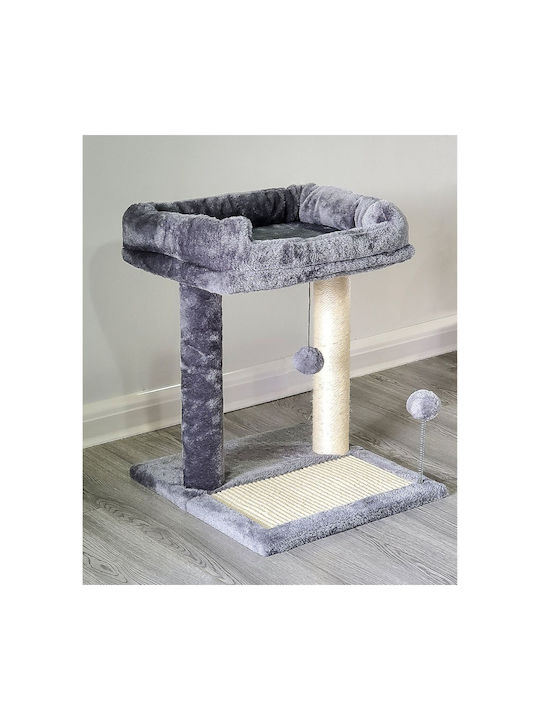 Animal Scratching Post Cat Trees Gray 2 levels 40x40x48cm