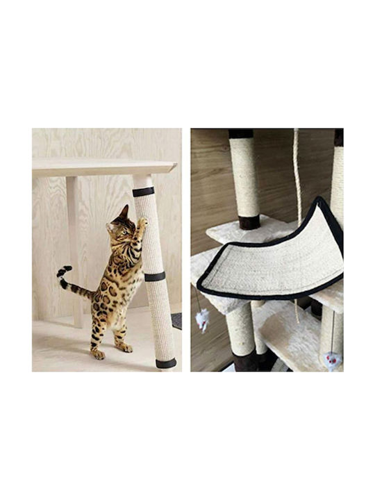 Animal Scratching Post Floor Mats Beige 50x40cm