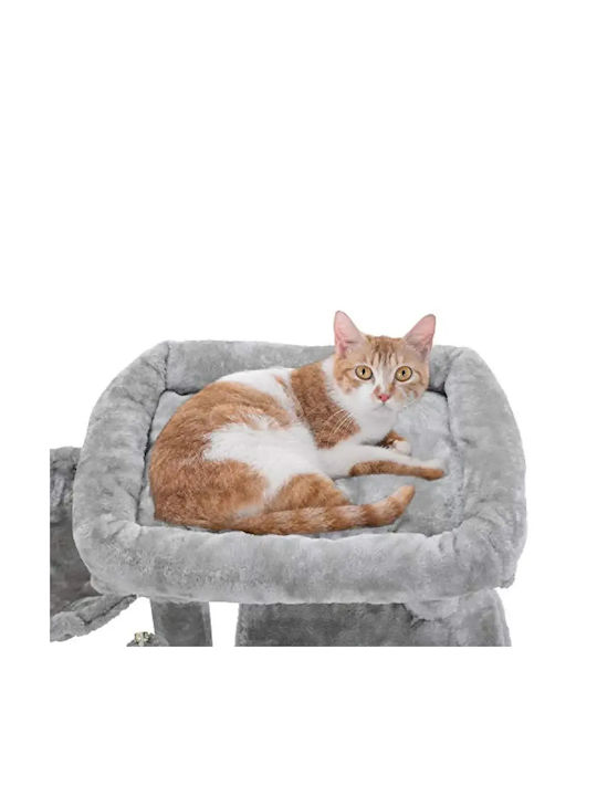 Animal Scratching Post Cat Trees Gray 4 levels 48x48x96cm