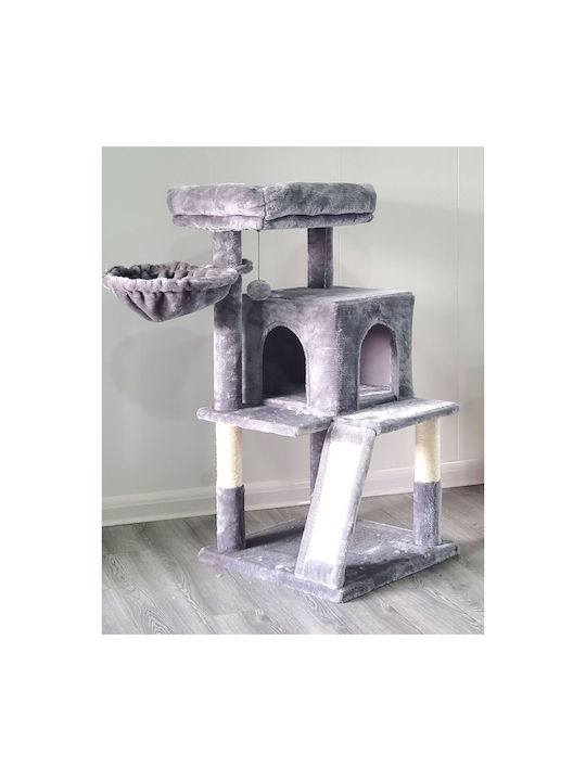 Animal Scratching Post Cat Trees Gray 4 levels 48x48x96cm