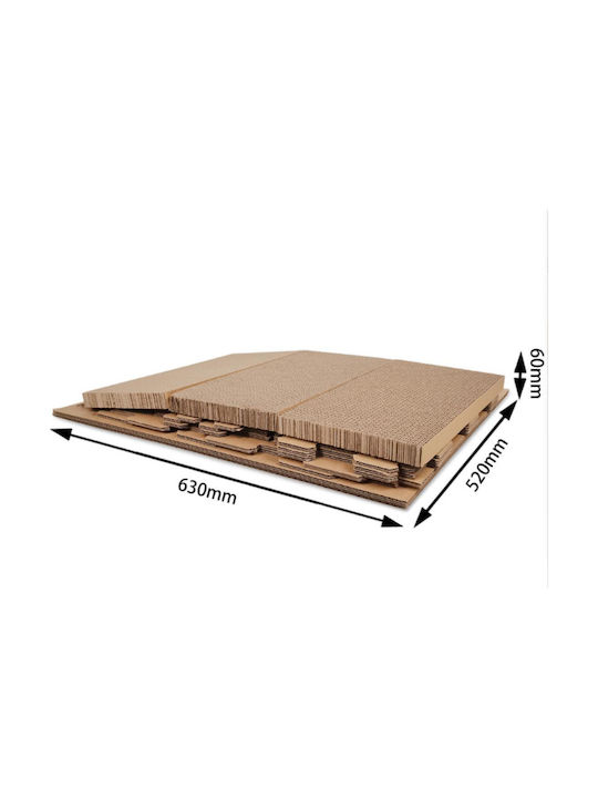 Animal Scratching Post Brown 63x42x52cm