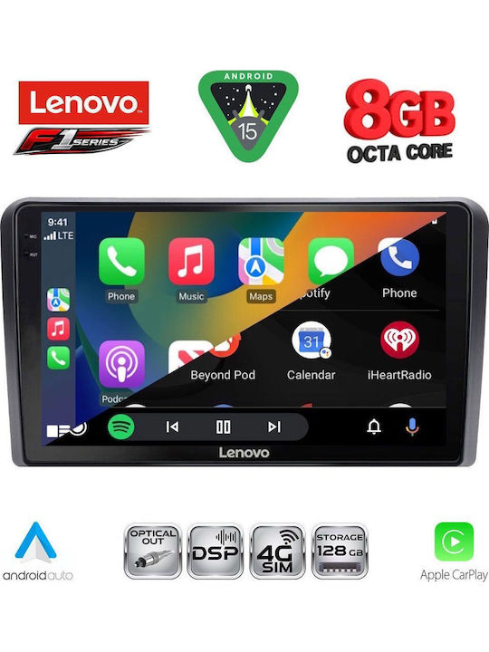 Lenovo Car Audio System for Nissan Navara 2006-2011 with Clima Bluetooth USB WiFi GPS Apple CarPlay Android Auto with 9" Touch Screen
