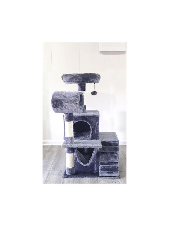 Animal Scratching Post Cat Trees Gray 4 levels 50x50x115cm