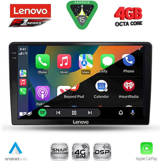 Lenovo Ηχοσύστημα Αυτοκινήτου για Toyota Corolla Verso 2000-2004 (Bluetooth/USB/WiFi/GPS/Apple-Carplay/Android-Auto) με Οθόνη Αφής 9"