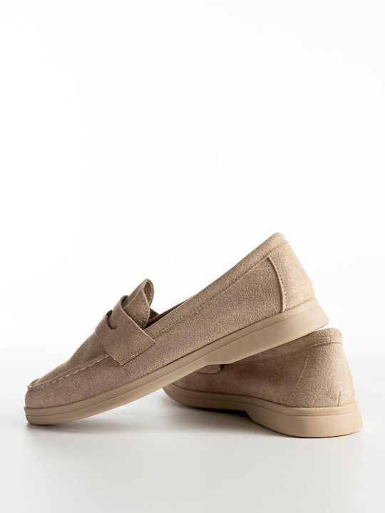 Γυναικεία Loafers σε Μπεζ Χρώμα