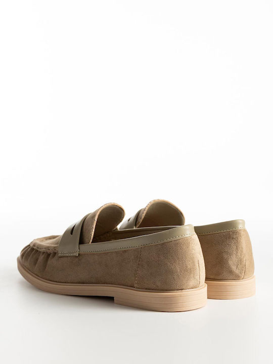 Mocasini Dama Loafers în Culoare Verde A26-310-9733-LADI