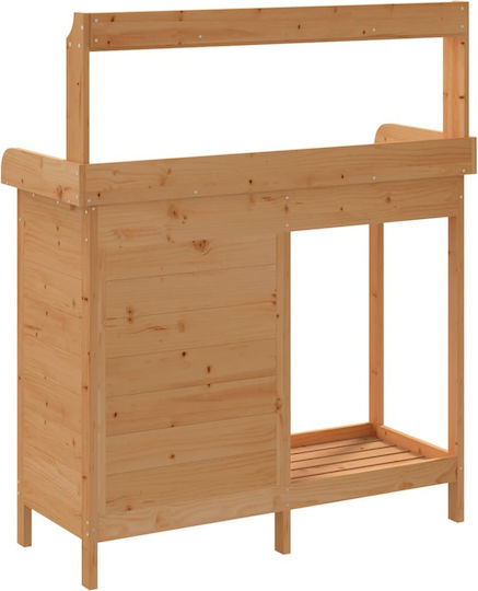 vidaXL Decorative Wooden Garden Workbench 110.5x45x124.5 cm 156344