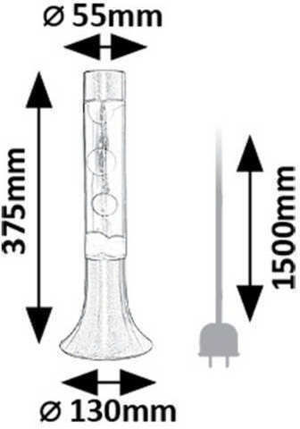 Rabalux Decorative Table Lamp LED Lava Lamp 37.5x37.5cm