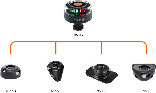 Tricolor Navigation Light Navimount Base
