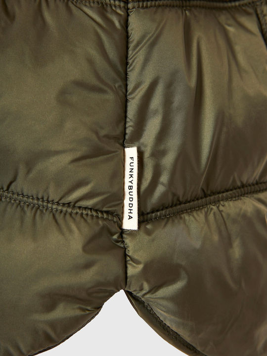 Women's Sleeveless Jacket for Spring Autumn Khaki