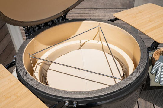 Outdoorchef Keramische Holzkohlegrill Kamado Mit einem Deckel und Thermometer 46x46cm