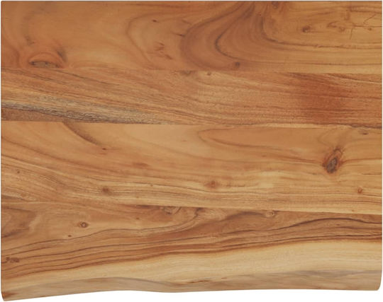 Ράφι Live Edge Καφέ 50x40x2.5εκ.